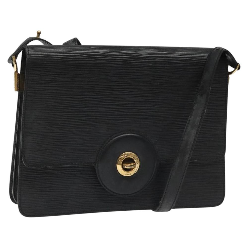 LOUIS VUITTON Epi Free Run Shoulder Bag Black M52402 LV Auth 114385